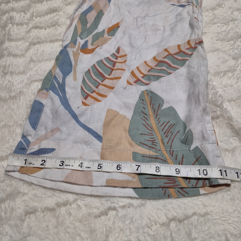 Cynthia Rowley Leaf Print Cropped Pants - Picture 8 of 8